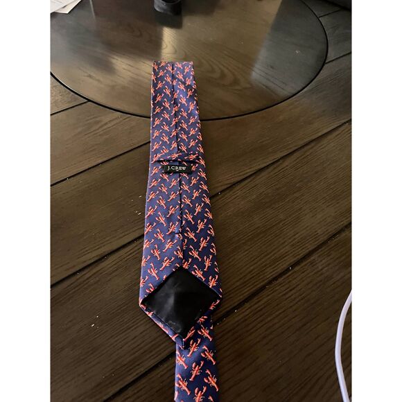 J.Crew Silk Lobster Print Tie - Picture 3 of 3